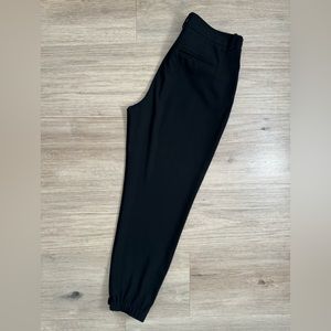 Trouve Joggers with zipper closure size 6 Black